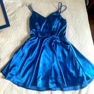 City Studios royal blue lace detail homecoming dress Size 9